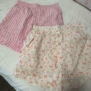 Pink Boxer Shorts Set